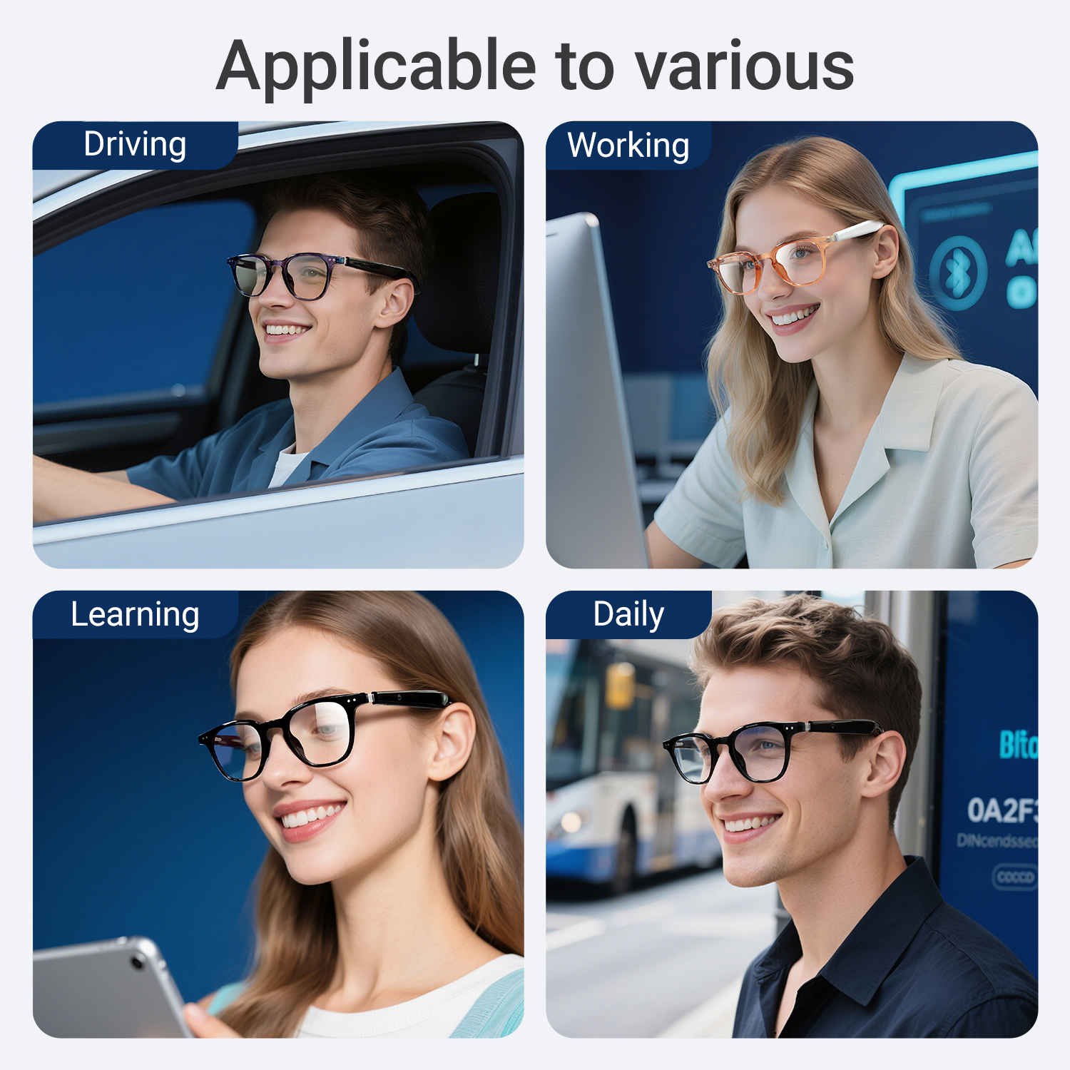 Photochromic Smart Glasses Ant - Audio Music To Video Ai Free 评论和价格