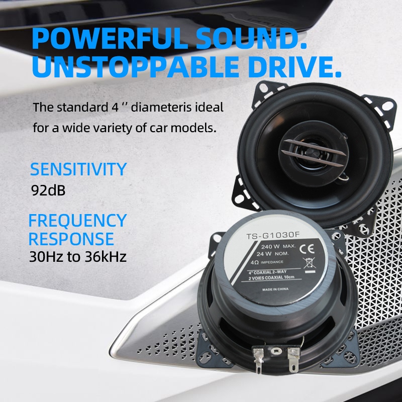 4 inch 240W Coaxial Audio Car  - Audio Universal Music 评论和价格