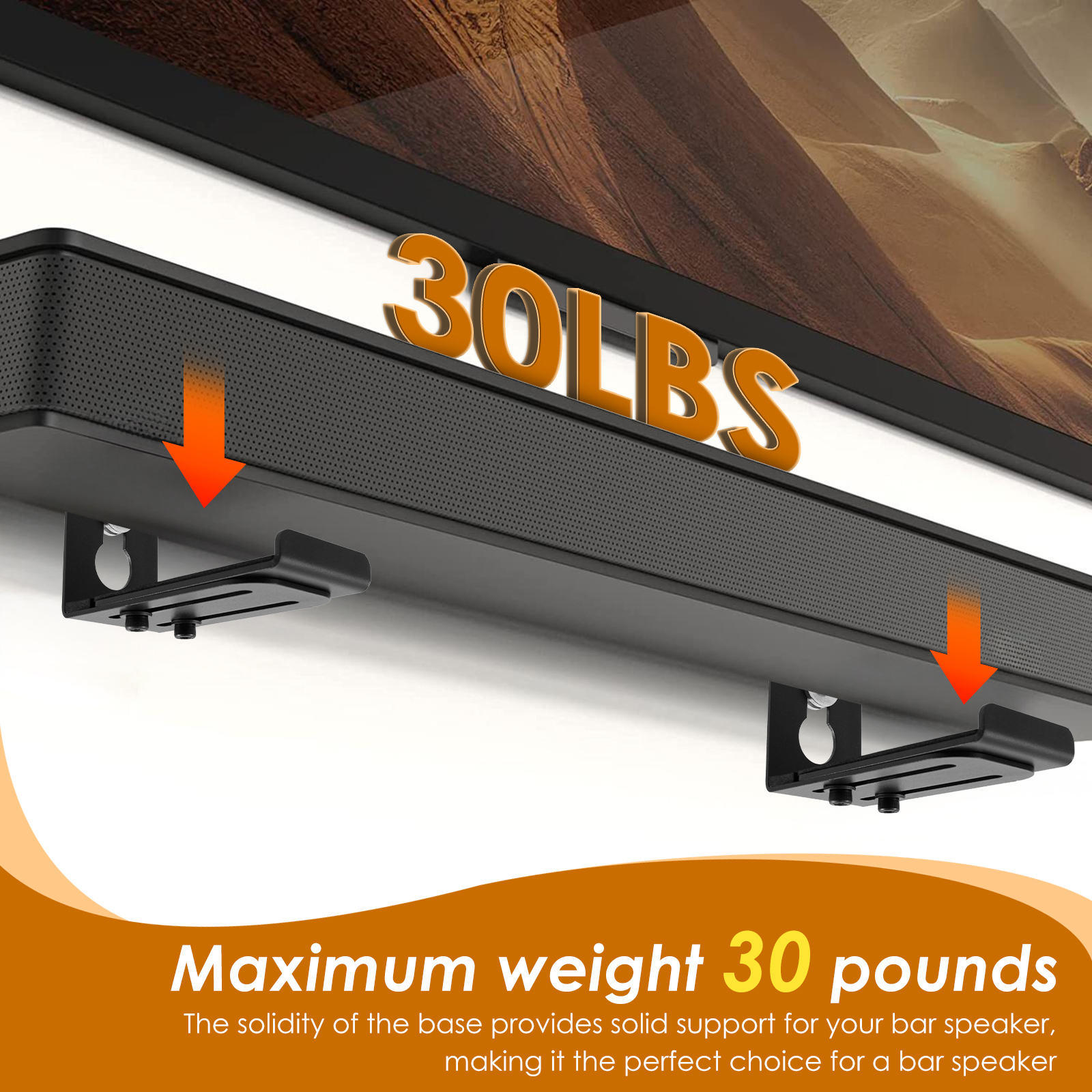 2Pcs Soundbar Speaker Stands W - Audio Music Live 评论和价格