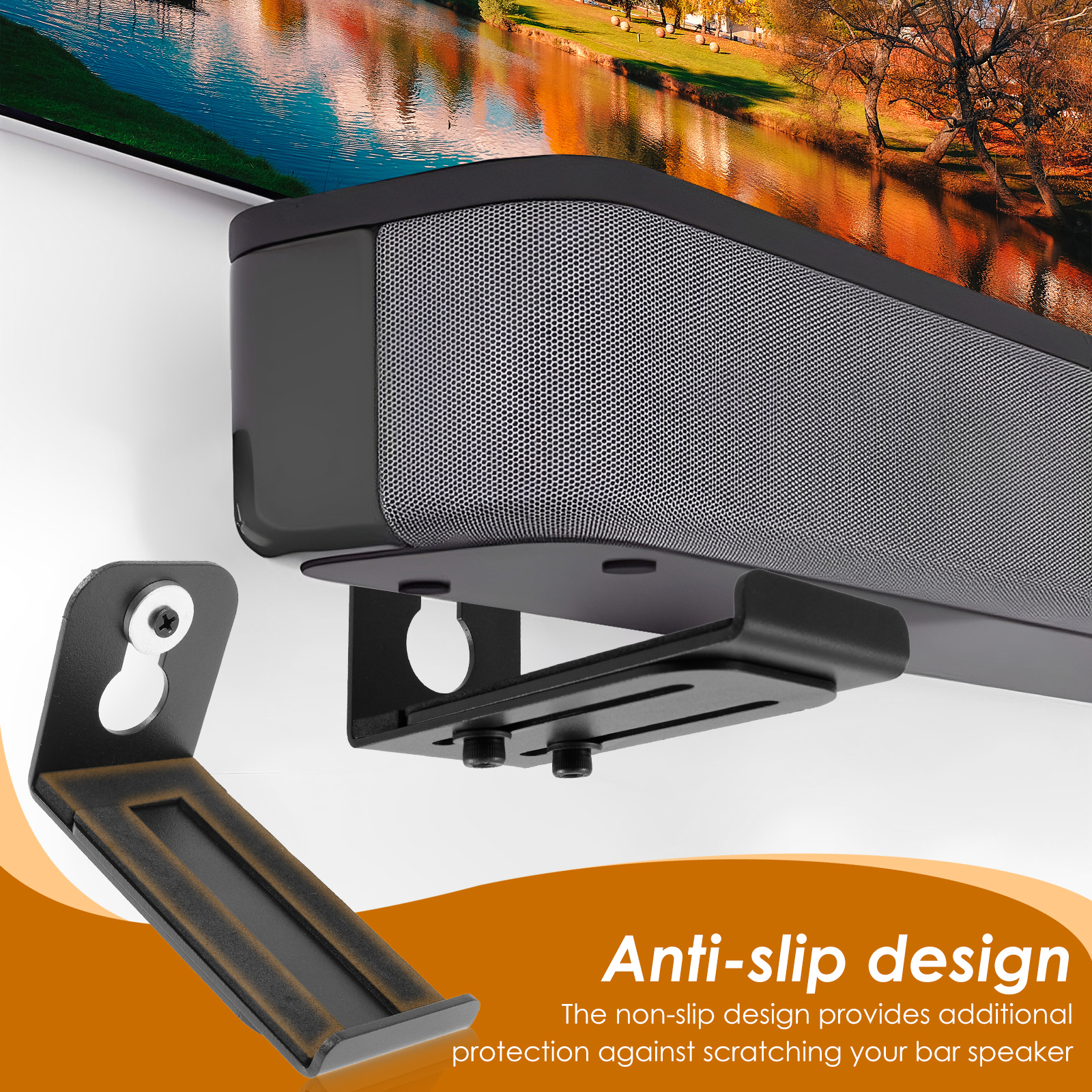 2Pcs Soundbar Speaker Stands W - Audio Music Live 评论和价格