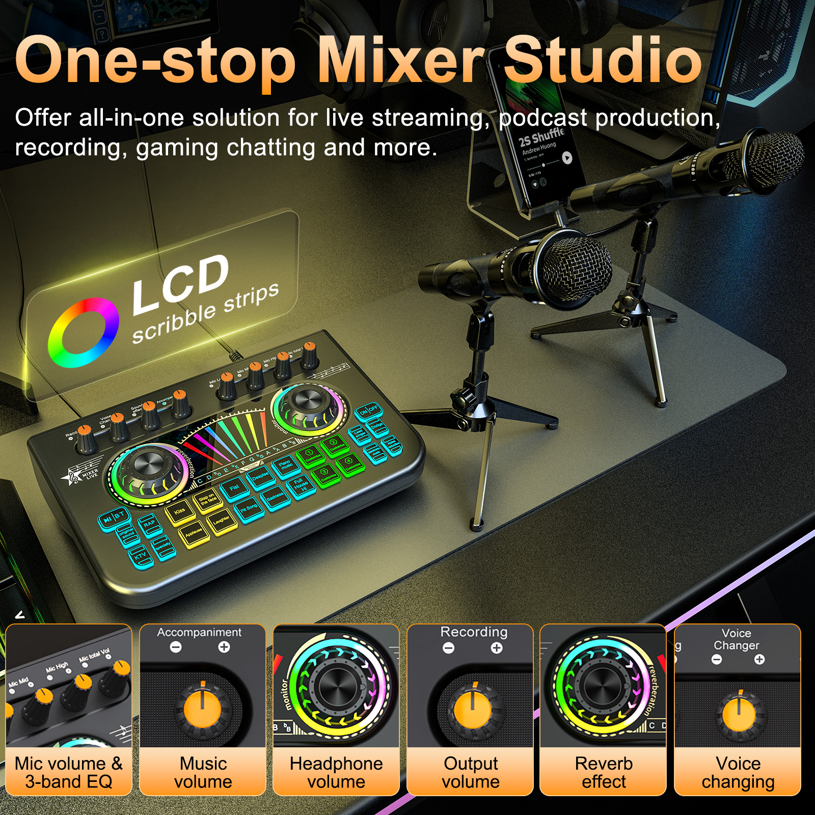 Tenlamp Sound Board for Pc/Pho - Audio Music Changer 评论和价格