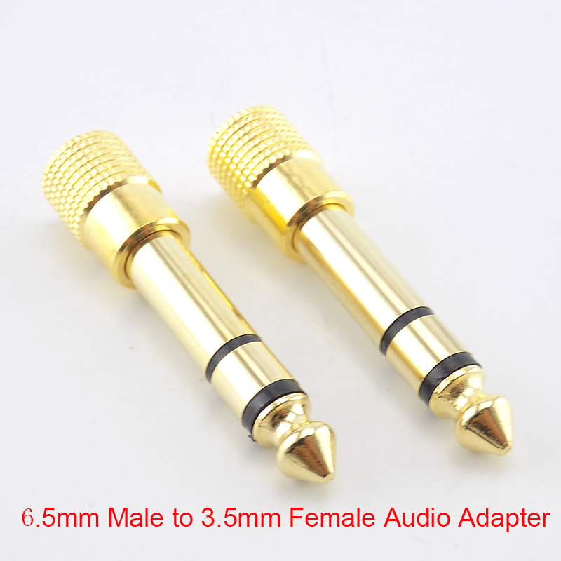 1/2pcs 6.5mm to 3.5mm Male to  - Audio Music Converter To Mp3 评论和价格
