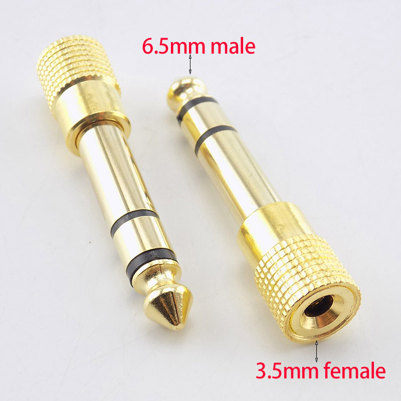1/2pcs 6.5mm to 3.5mm Male to  - Audio Music Converter To Mp3 评论和价格