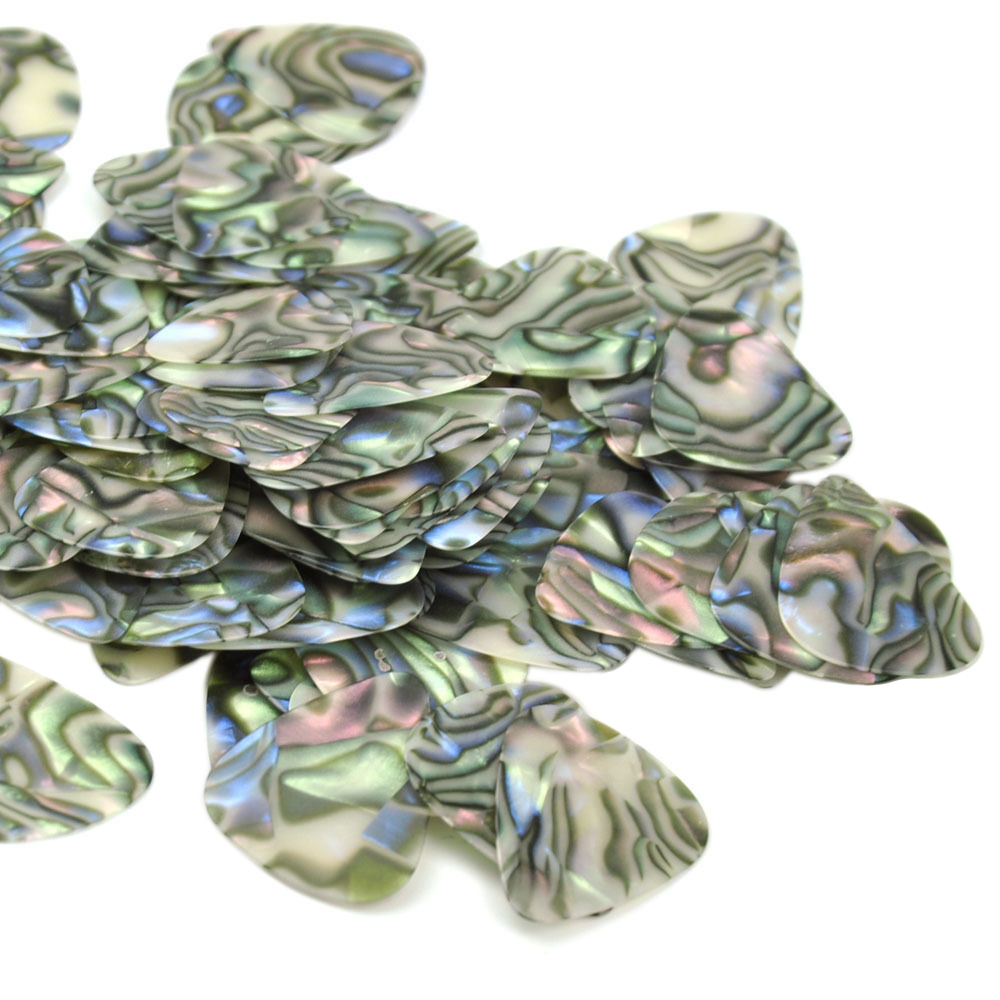 100pcs/lot Abalone Seashell 0. - Electric Guitar Pick Pack 评论和价格