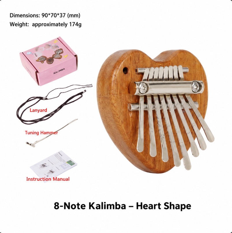 8 Keys Mini Kalimba Wooden Thu - Kalimba Thumb Piano 评论和价格