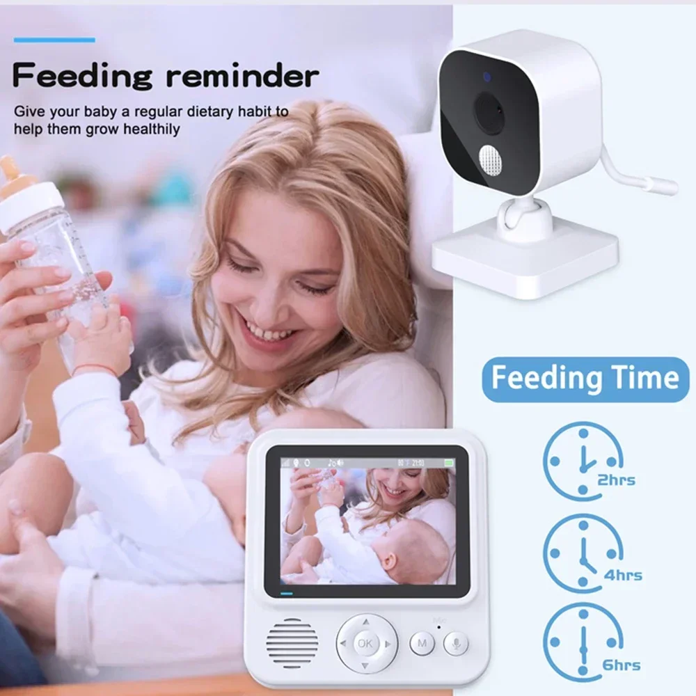 Wireless Baby Monitor 2.8'' LC - Audio Music To Video 评论和价格