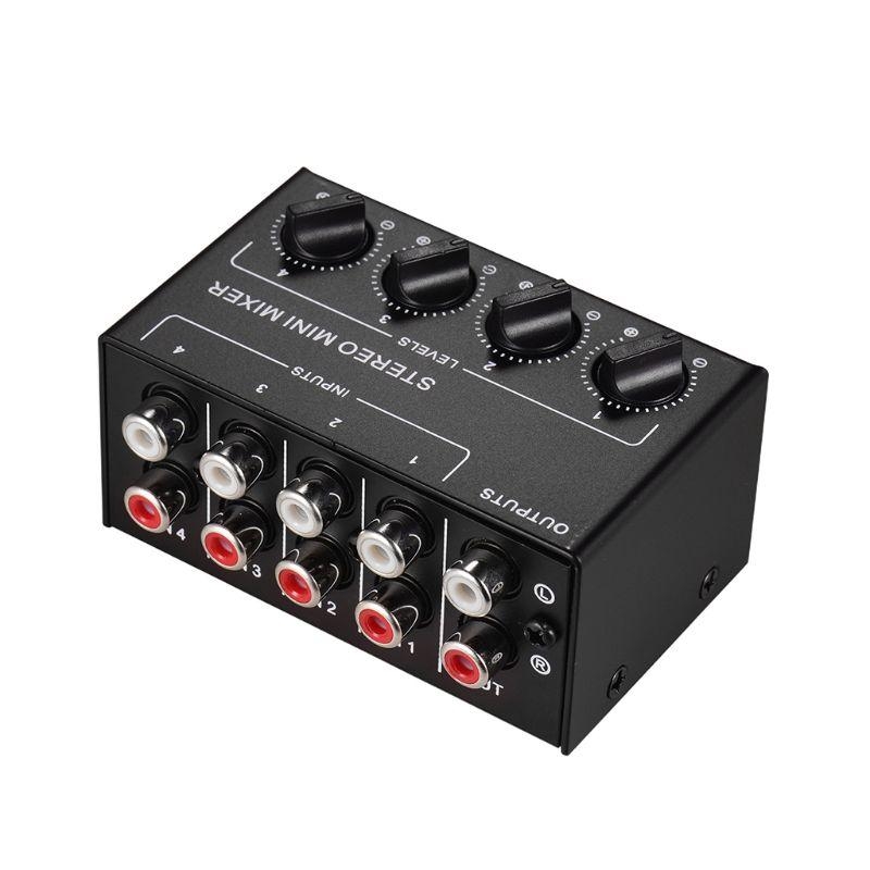  4-Channel Passive Mixer Small - Audio Mixer 4 Channel 评论和价格