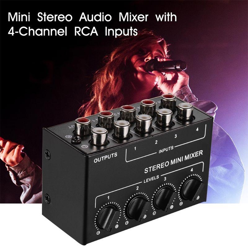  4-Channel Passive Mixer Small - Audio Mixer 4 Channel 评论和价格