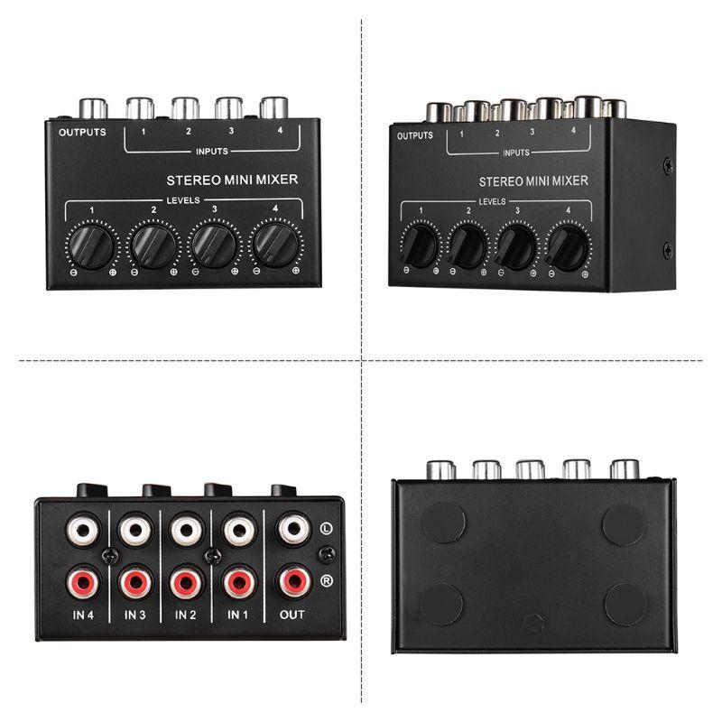  4-Channel Passive Mixer Small - Audio Mixer 4 Channel 评论和价格