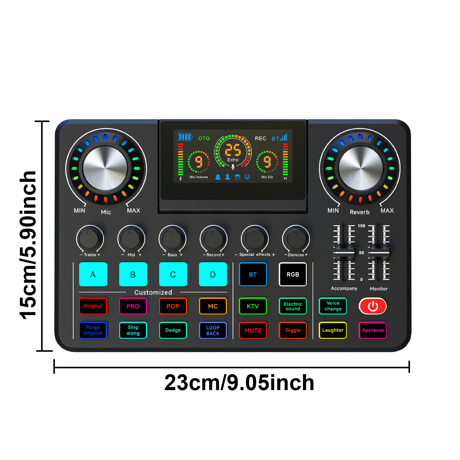 Audio Mixer, Live Sound Card w - Audio Music Changer 评论和价格