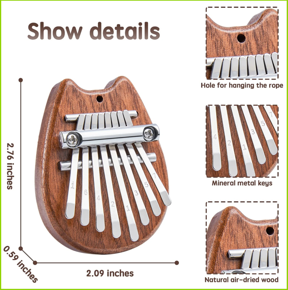 Mini Kalimba 8 Key Thumb Piano - Kalimba Thumb Piano 评论和价格