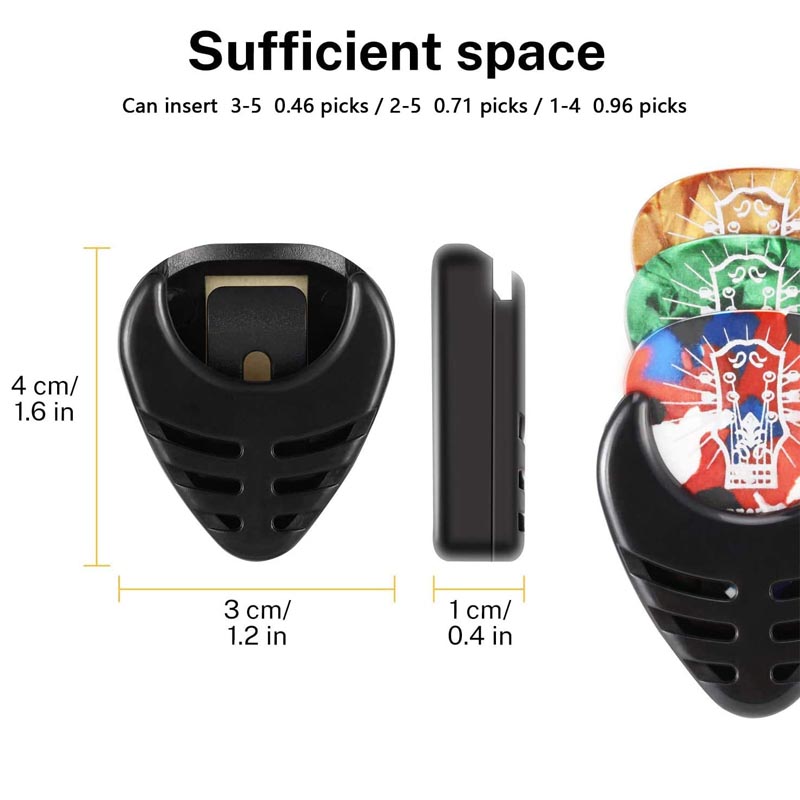 2Pcs Guitar Pick Holders Plast - Electric Guitar Pick Pack 评论和价格