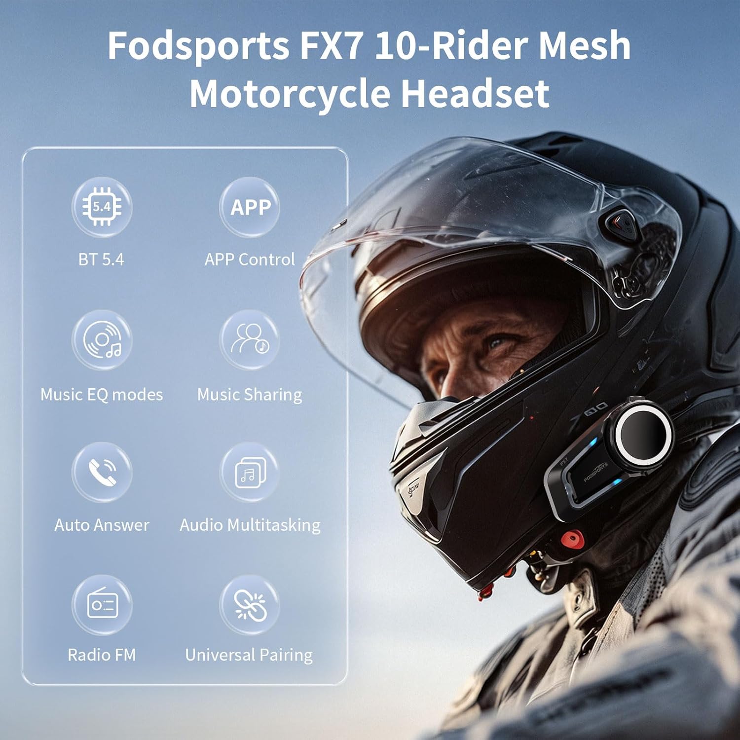 10-Rider Mesh Motorcycle Bluet - Audio Music Of 评论和价格