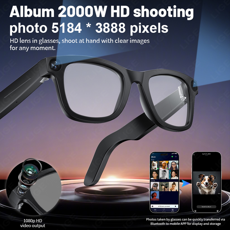 AI Smart Glasses Camera 800W B - Audio Music To Video Ai Free 评论和价格