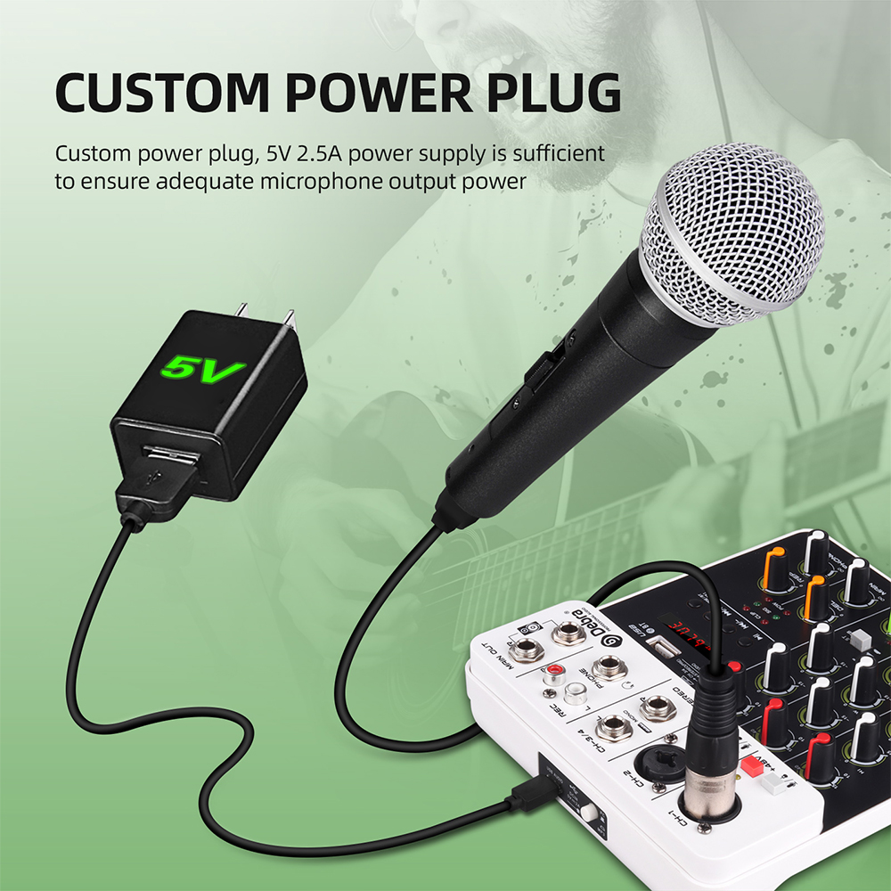 Debra V4 4 Channels Audio Mixe - Audio Mixer 4 Channel 评论和价格