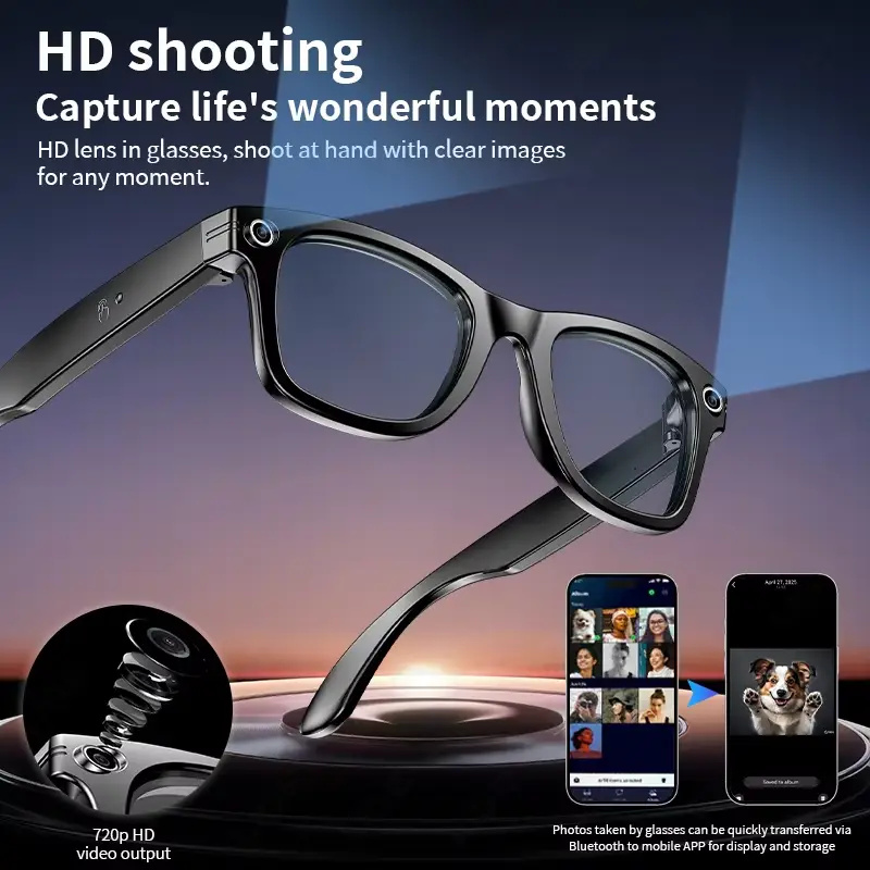 AI Smart Glasses with 8MP Came - Audio Music Recording 评论和价格