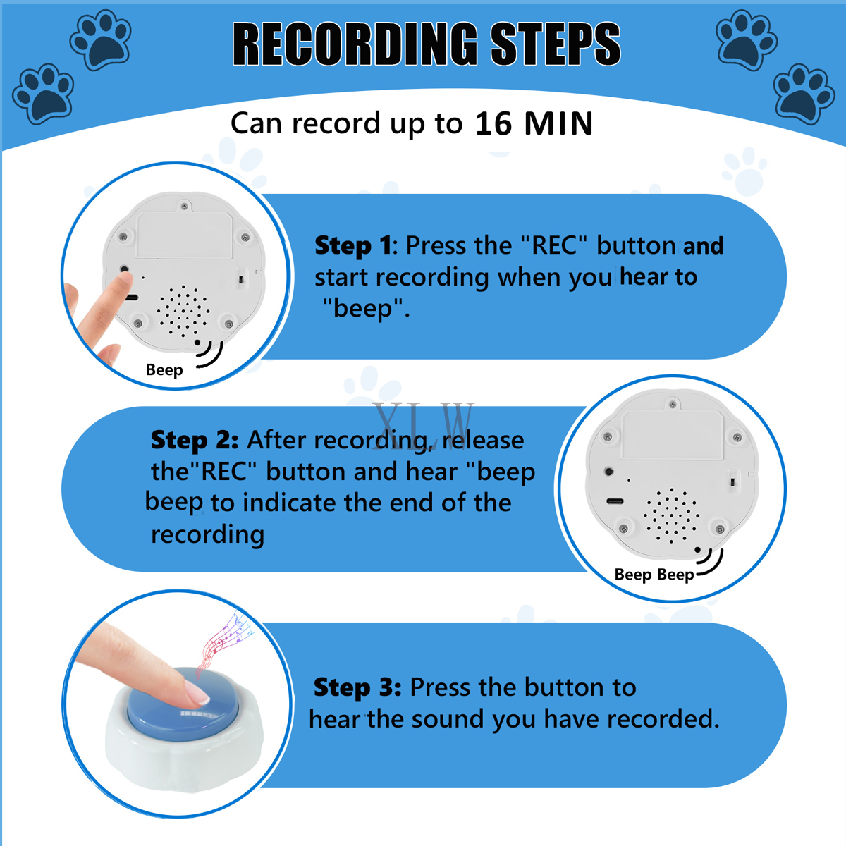 Voice Recording Button,16MB US - Audio Music Free Download 评论和价格
